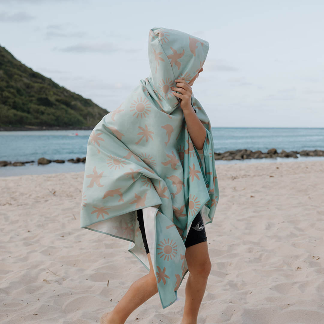 Sand Free Kids Hooded Beach Towel | Laguna