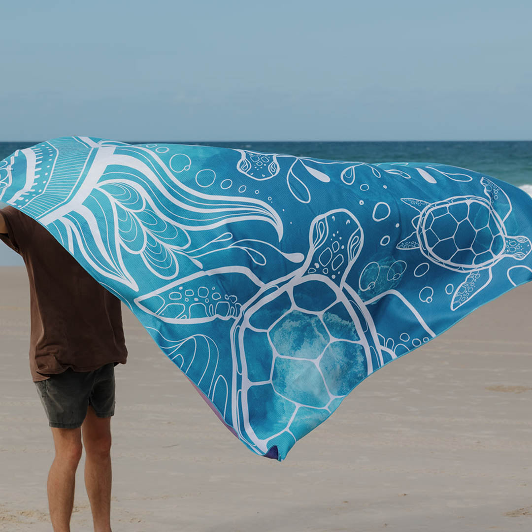 Sand Free Beach Towel | Double | Whale Tale