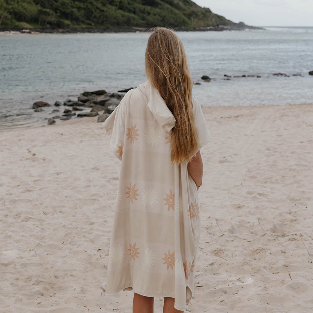 Adult Hooded Towel Poncho | Sun