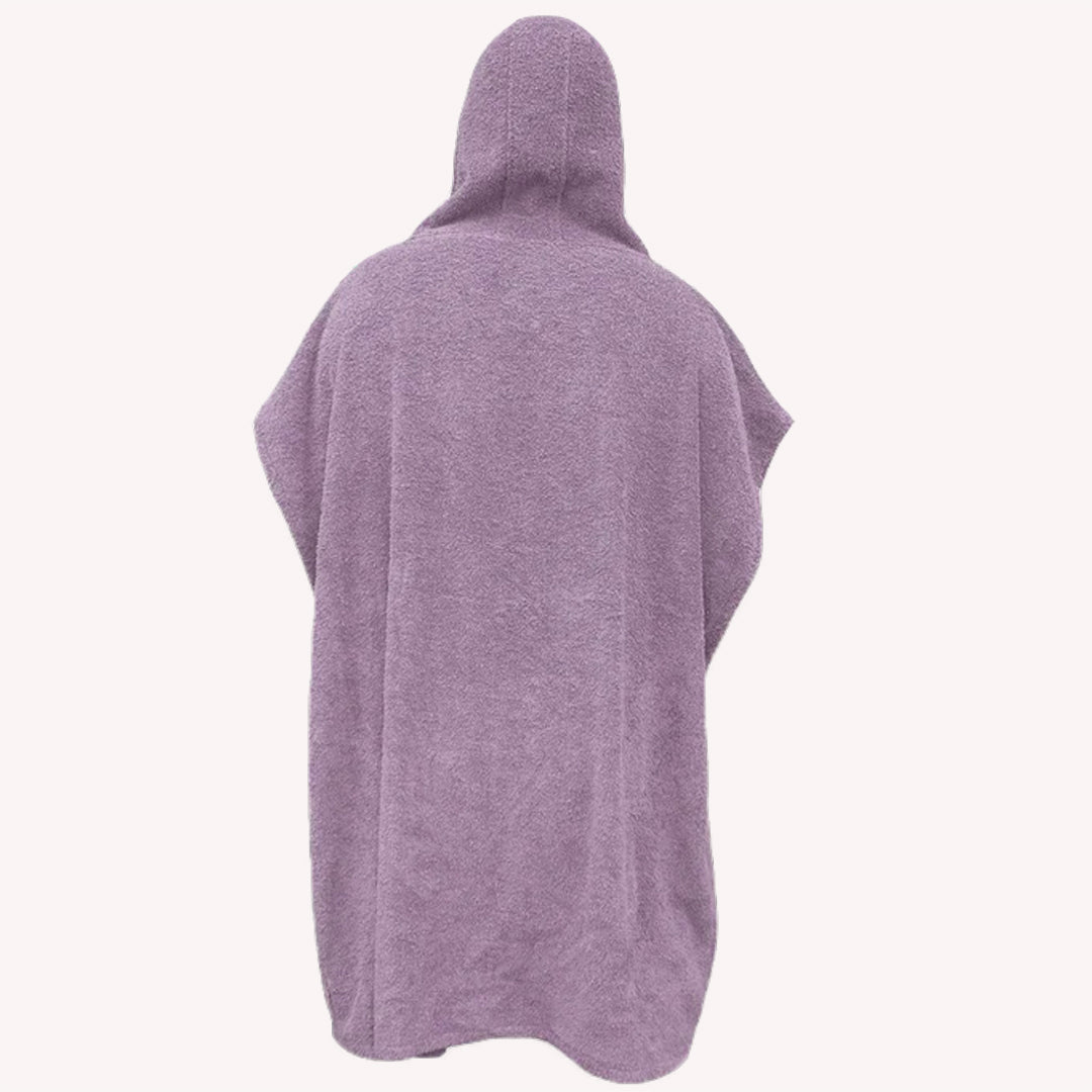 LOC adult hooded beach towel purple