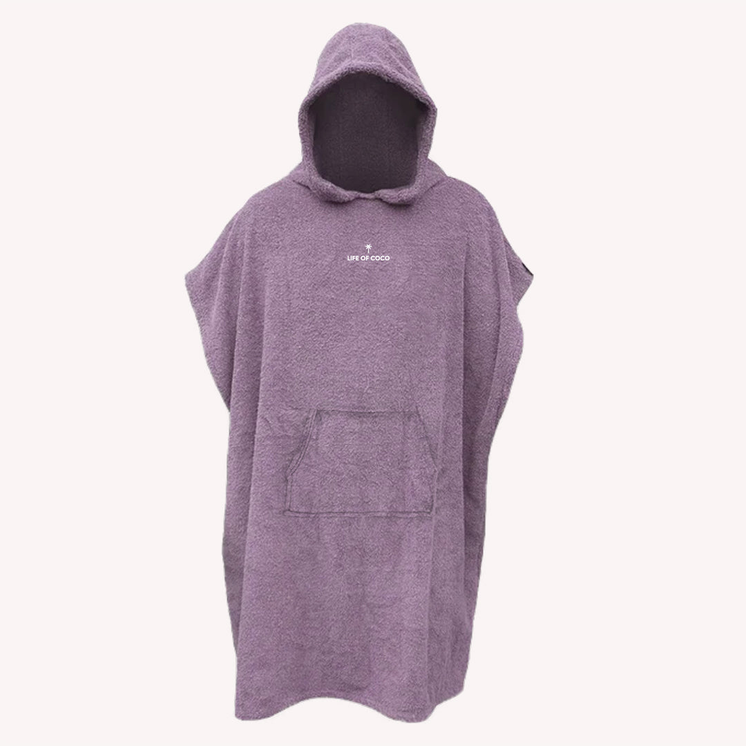 Life of Coco Adult Hooded Beach Towel Purple