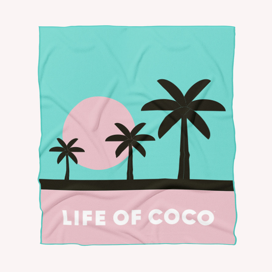 Miami Palm Trees Beach Towel - Sand Free