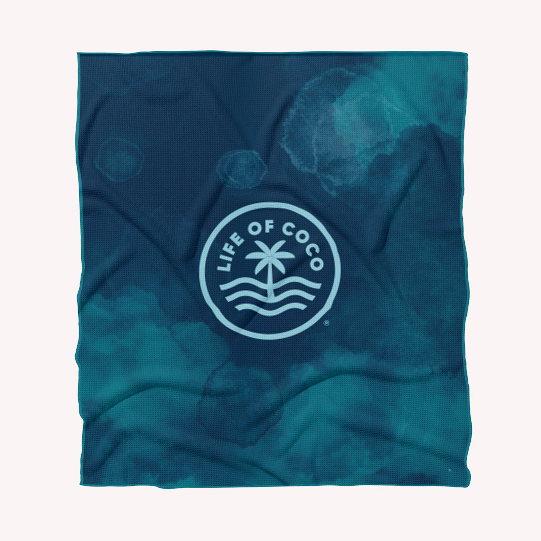 Santorini Stripes Sand Free Beach Towel