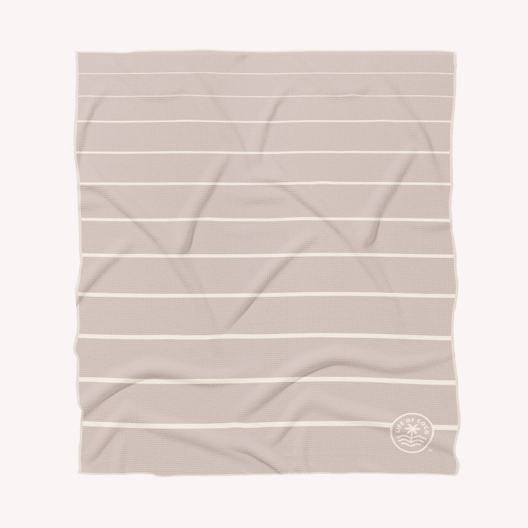 LOC Sand Free Beach Towel Double Sorrento Stripes
