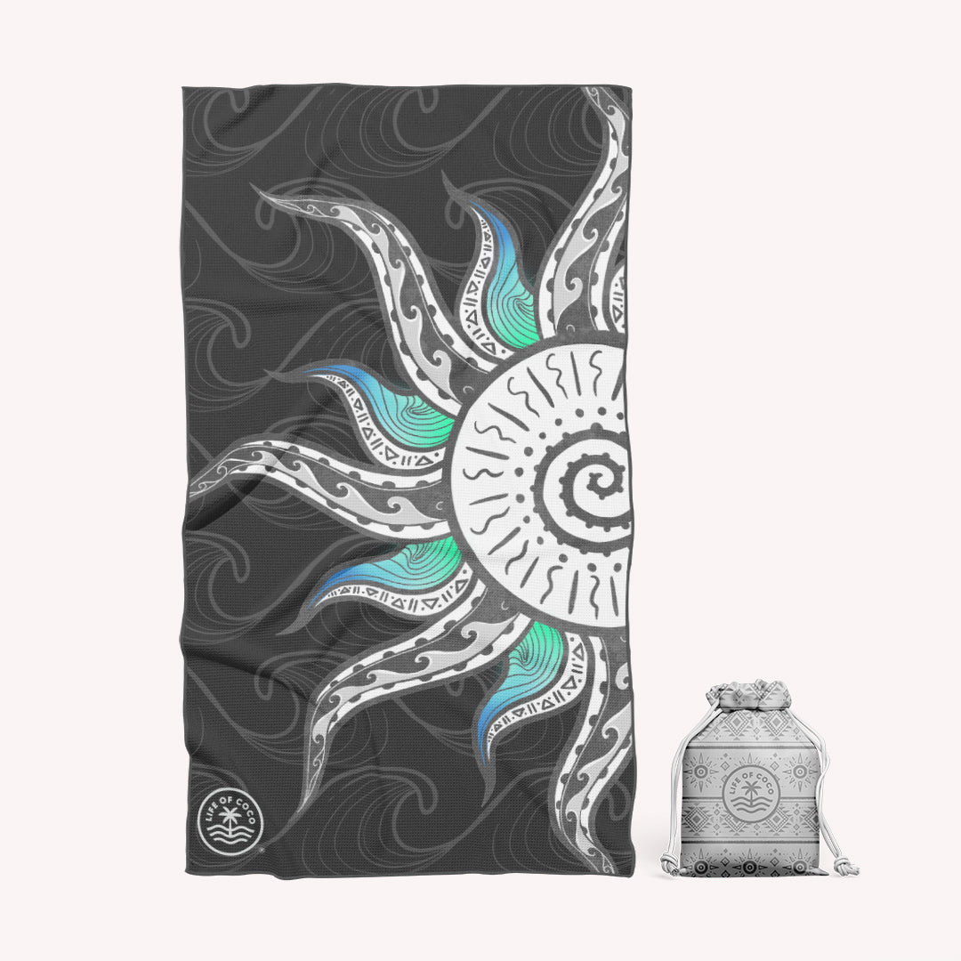 Sand Free Beach Towel Byron Turtle Sun