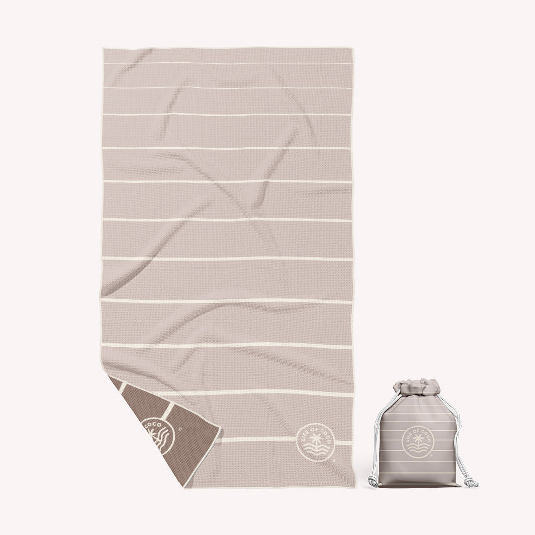 Sand Free beach towel single sorrento stripes