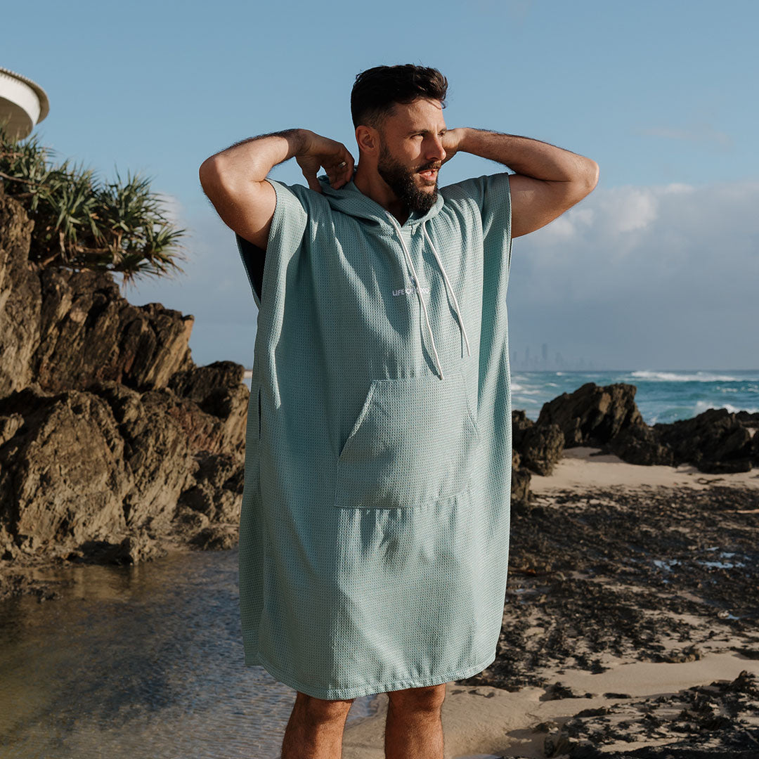 PRE ORDER Sand Free Adult Hooded Towel | Sage Green