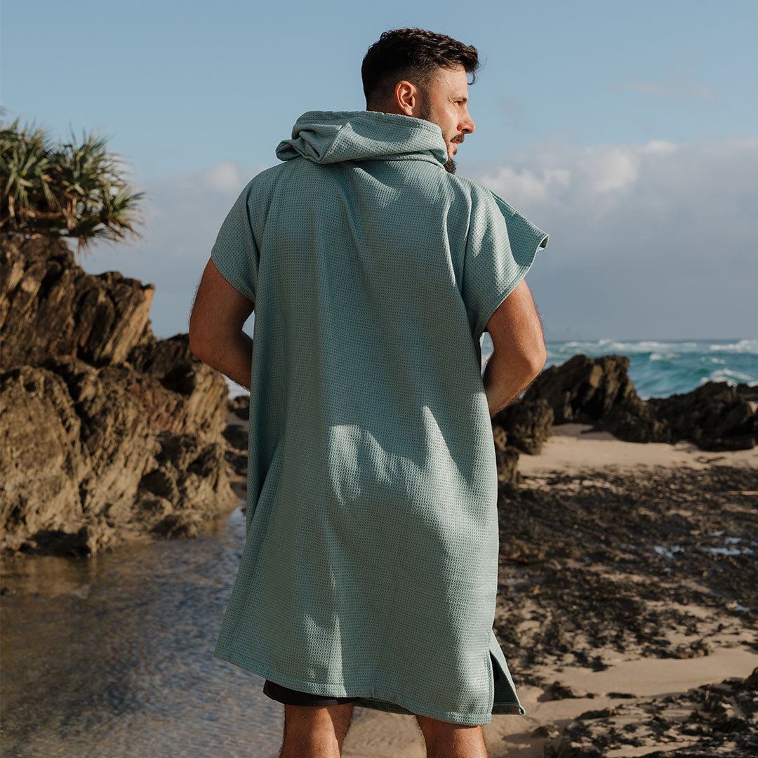 PRE ORDER Sand Free Adult Hooded Towel | Sage Green