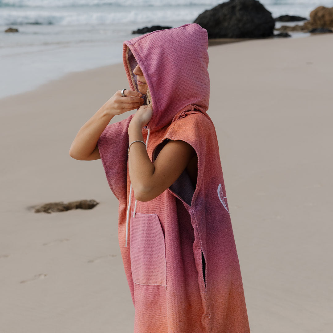 PRE ORDER Sand Free Adult Hooded Towel | Manta Sunset