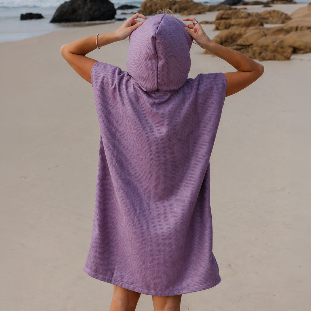 PRE ORDER Sand Free Adult Hooded Towel | Purple