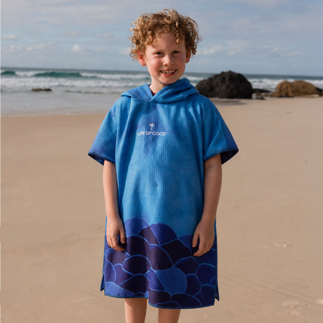 PRE ORDER Sand Free Kids Hooded Towel | Shark