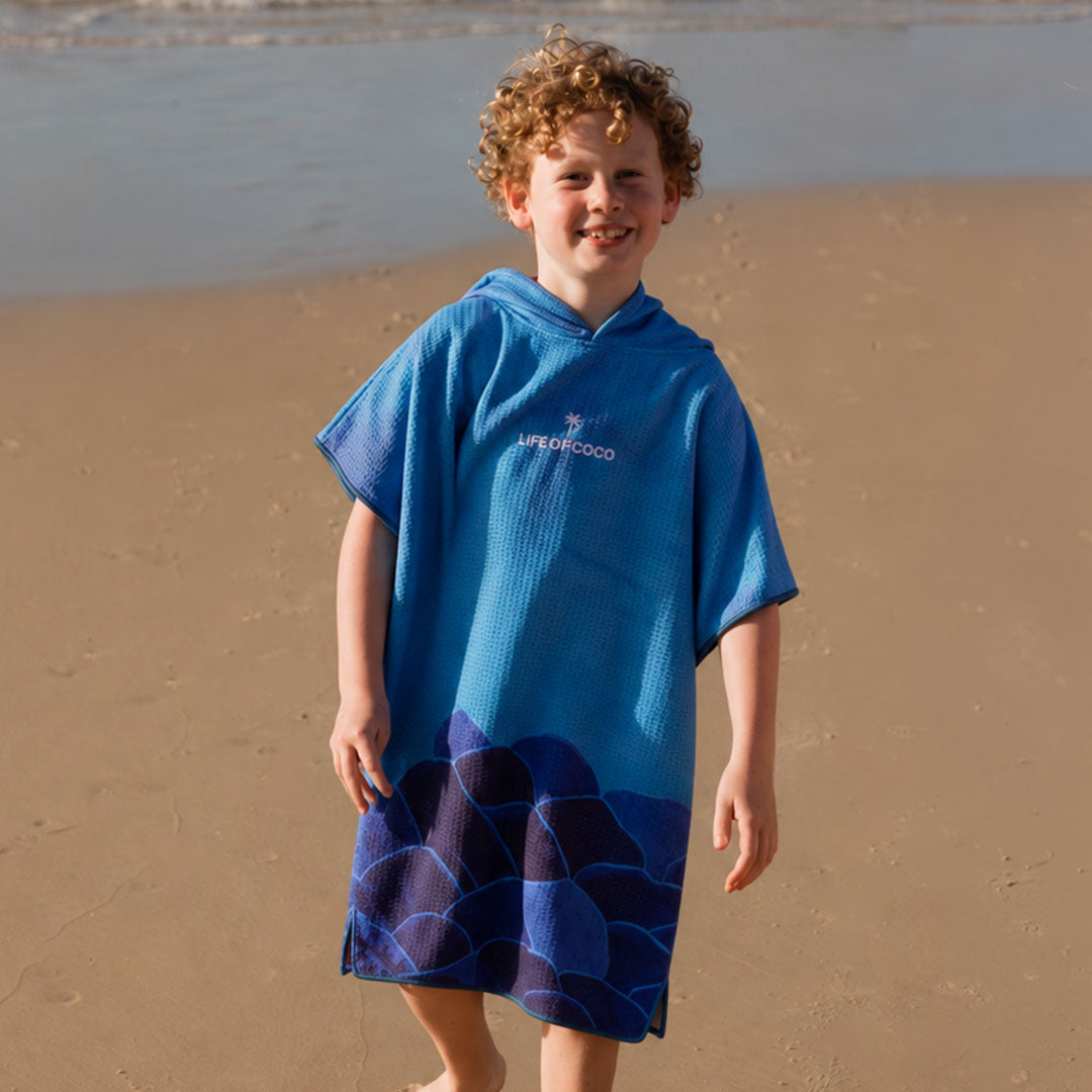 PRE ORDER Sand Free Kids Hooded Towel | Shark