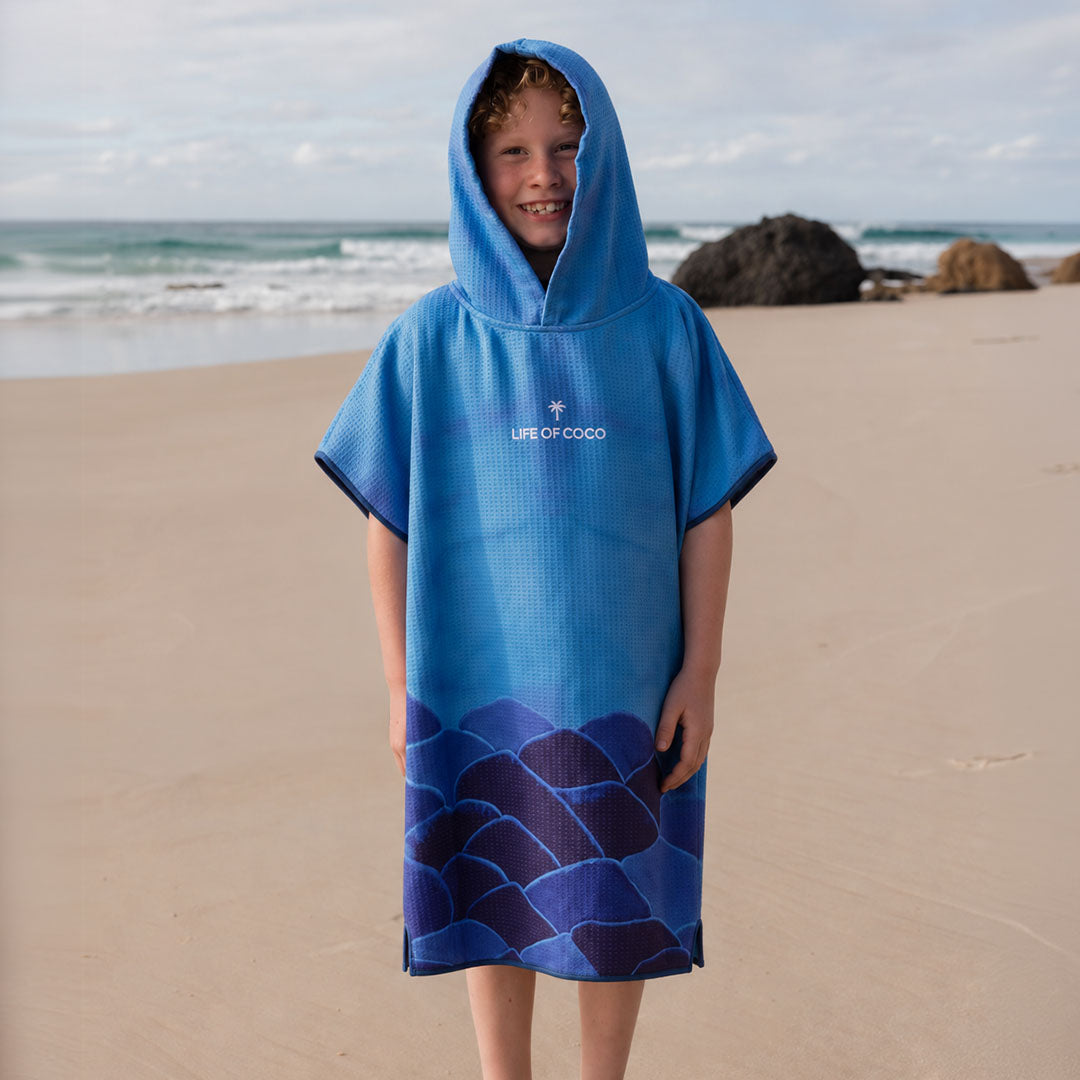 PRE ORDER Sand Free Kids Hooded Towel | Shark