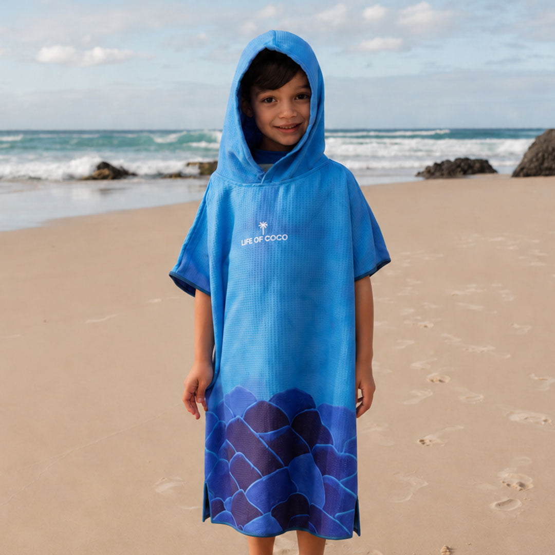PRE ORDER Sand Free Kids Hooded Towel | Shark