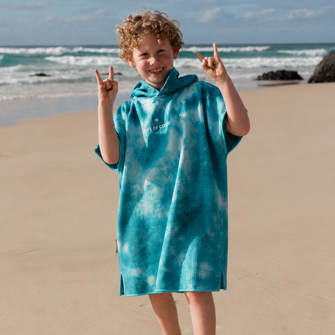 PRE ORDER Sand Free Kids Hooded Towel | Skeleton
