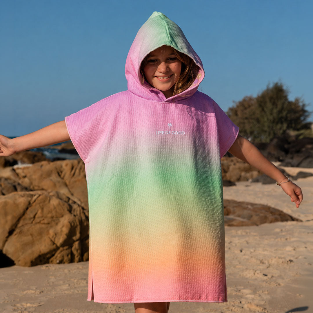 PRE ORDER Sand Free Kids Hooded Towel | Sunflower