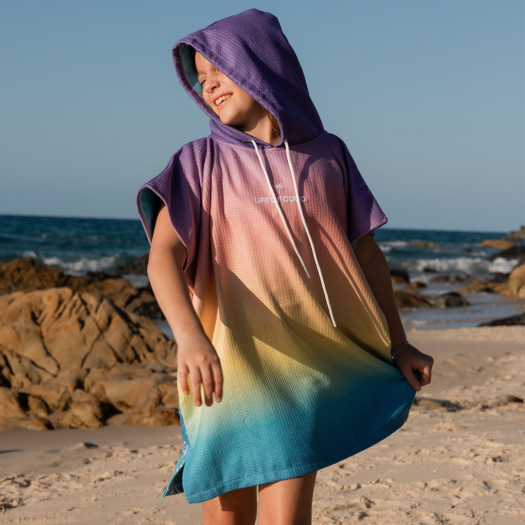 PRE ORDER Sand Free Kids Hooded Towel | Whale Tale