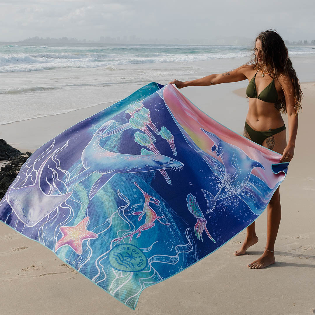 PRE ORDER Sand Free Beach Towel | Double | Mornington Peninsula