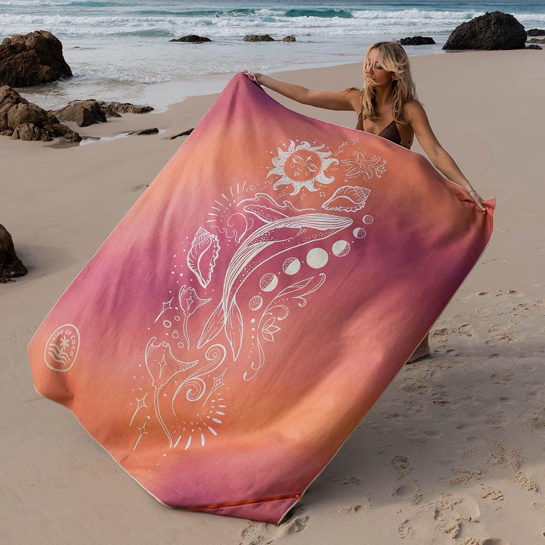 PRE ORDER Sand Free Beach Towel | Double | Sun & Moon
