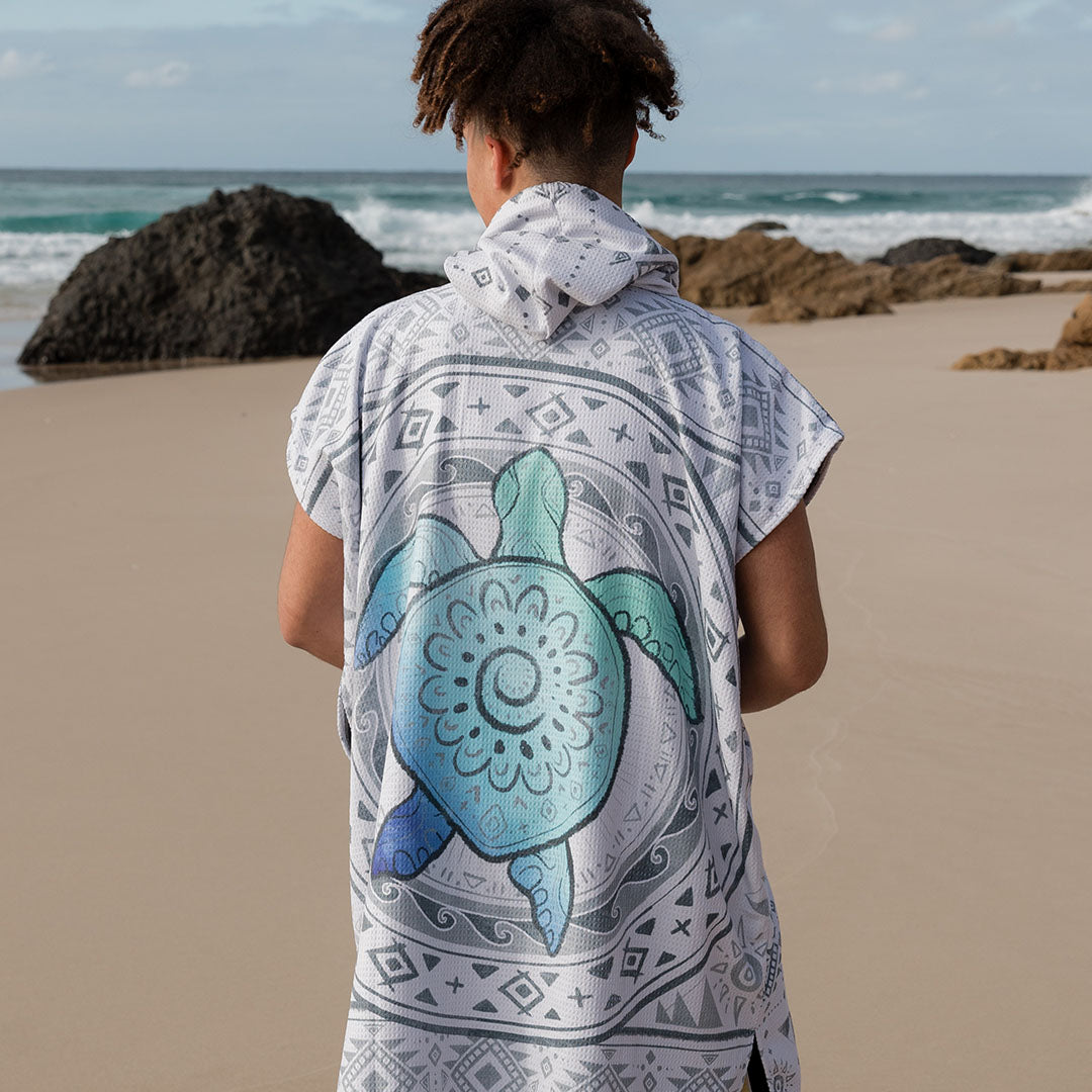 PRE ORDER Sand Free Teen Hooded Towel | Turtle