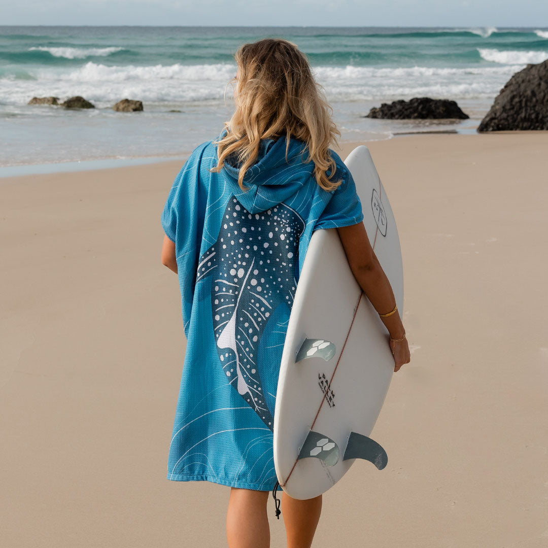 PRE ORDER Sand Free Teen Hooded Towel | Whale Shark