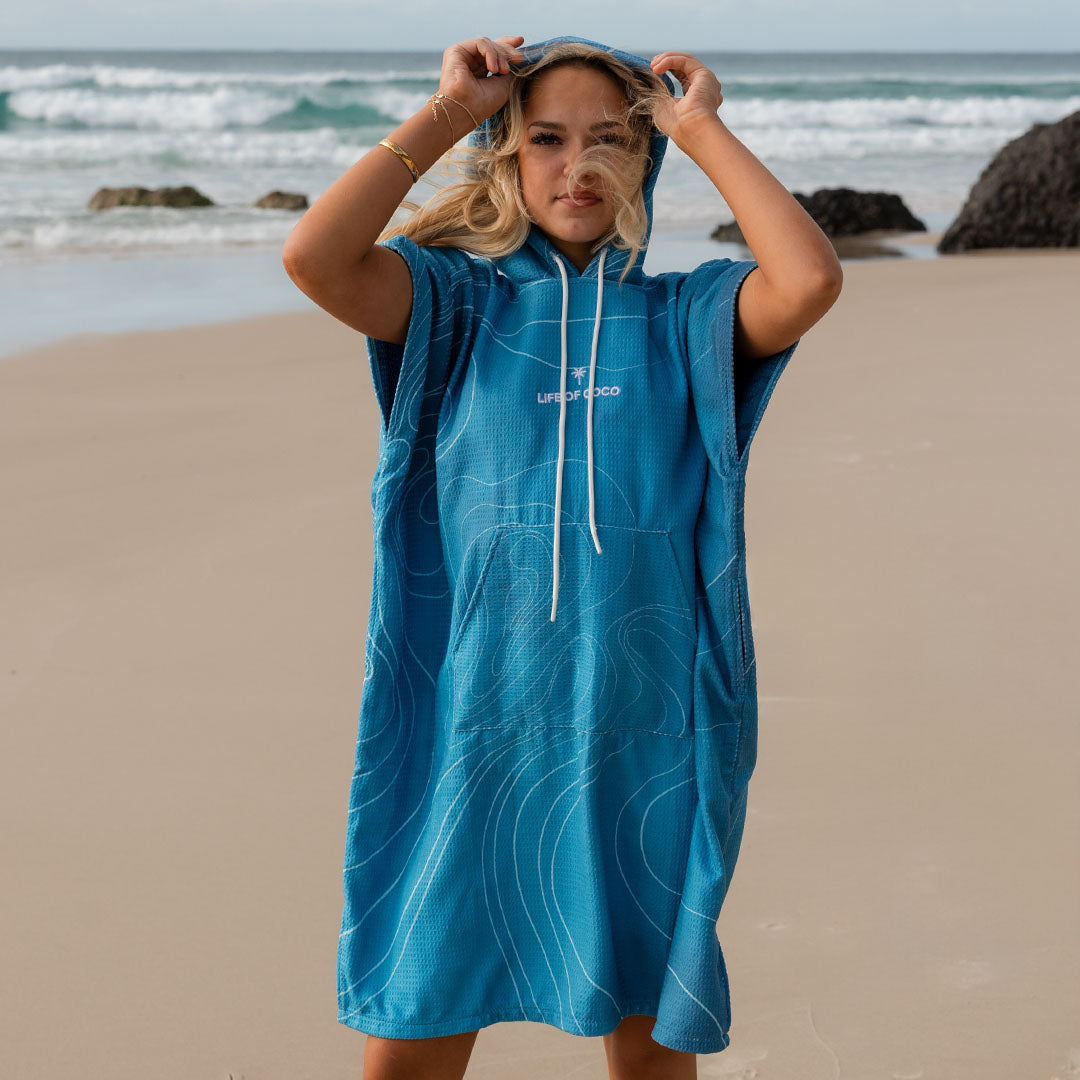 PRE ORDER Sand Free Teen Hooded Towel | Whale Shark