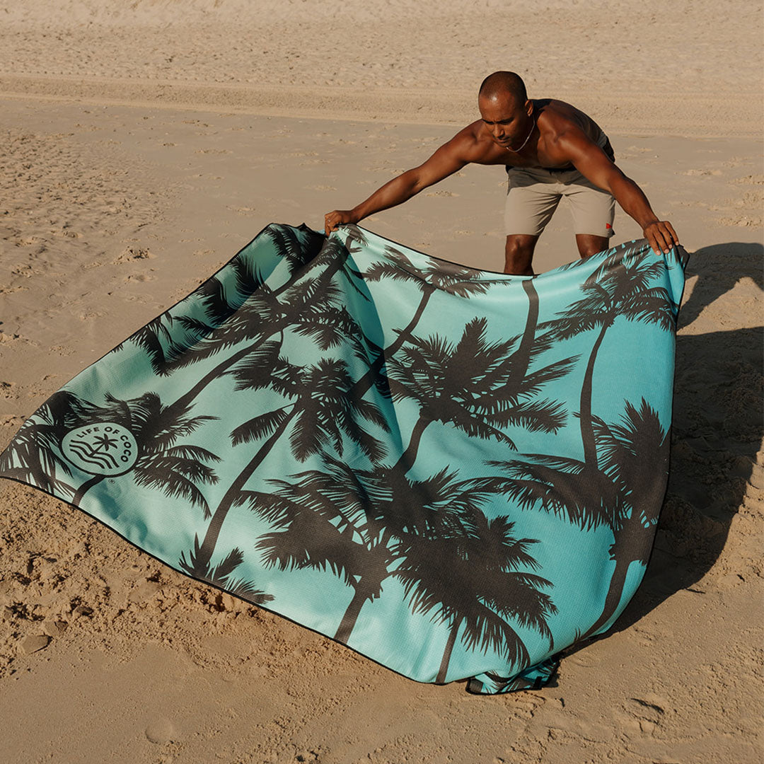 Sand Free Beach Towel | Double | Miami Sunset