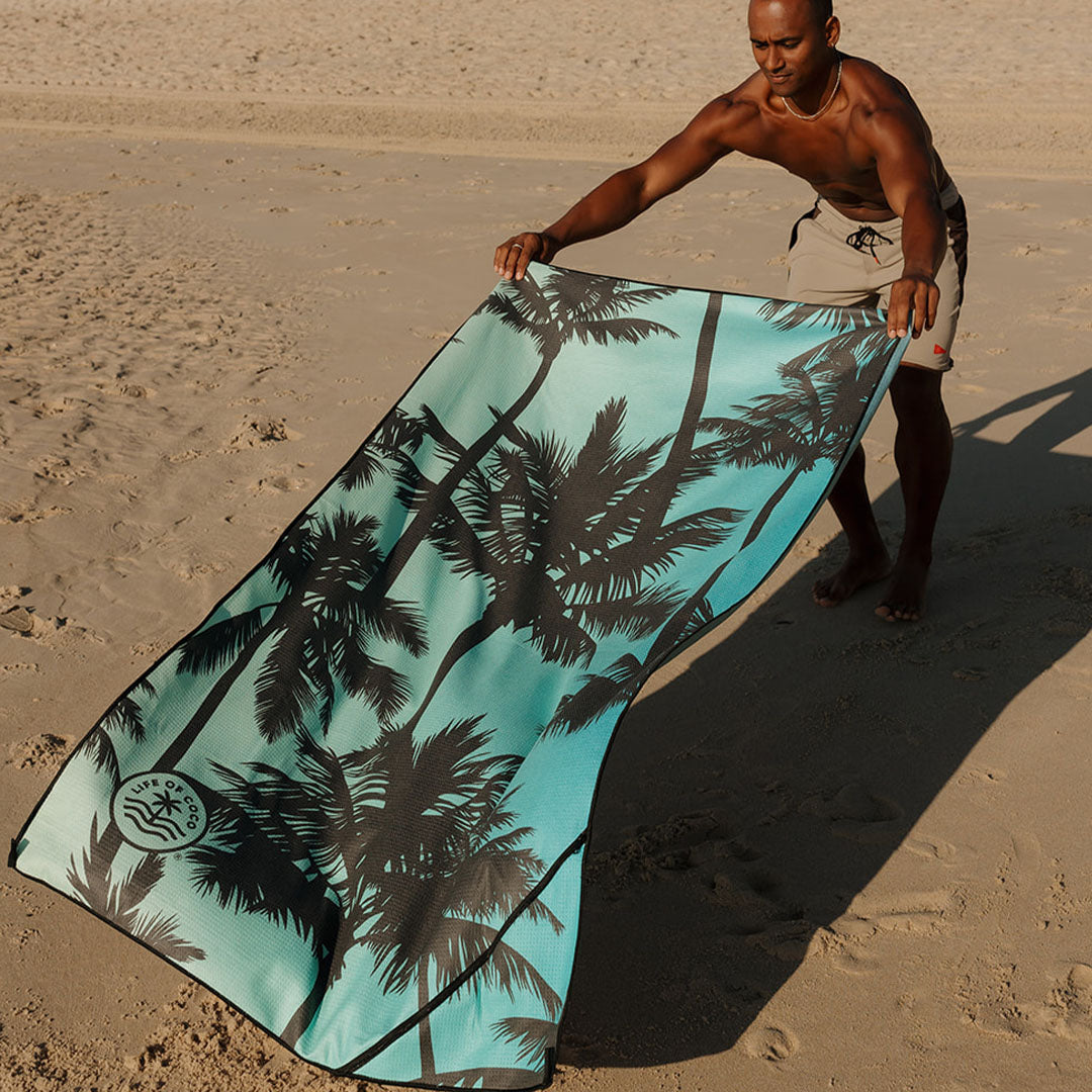 Sand Free Beach Towel | Single | Miami Sunset