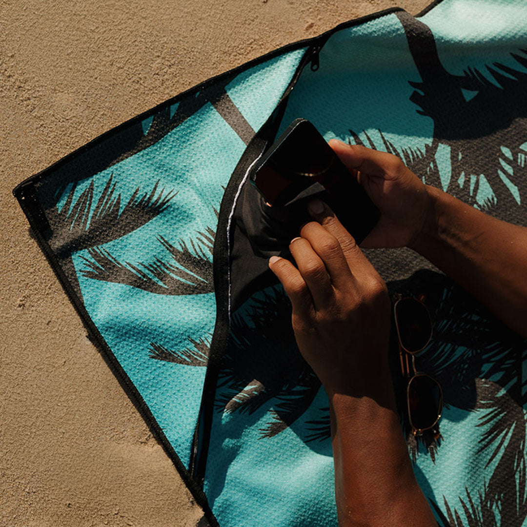 Sand Free Beach Towel | Single | Miami Sunset