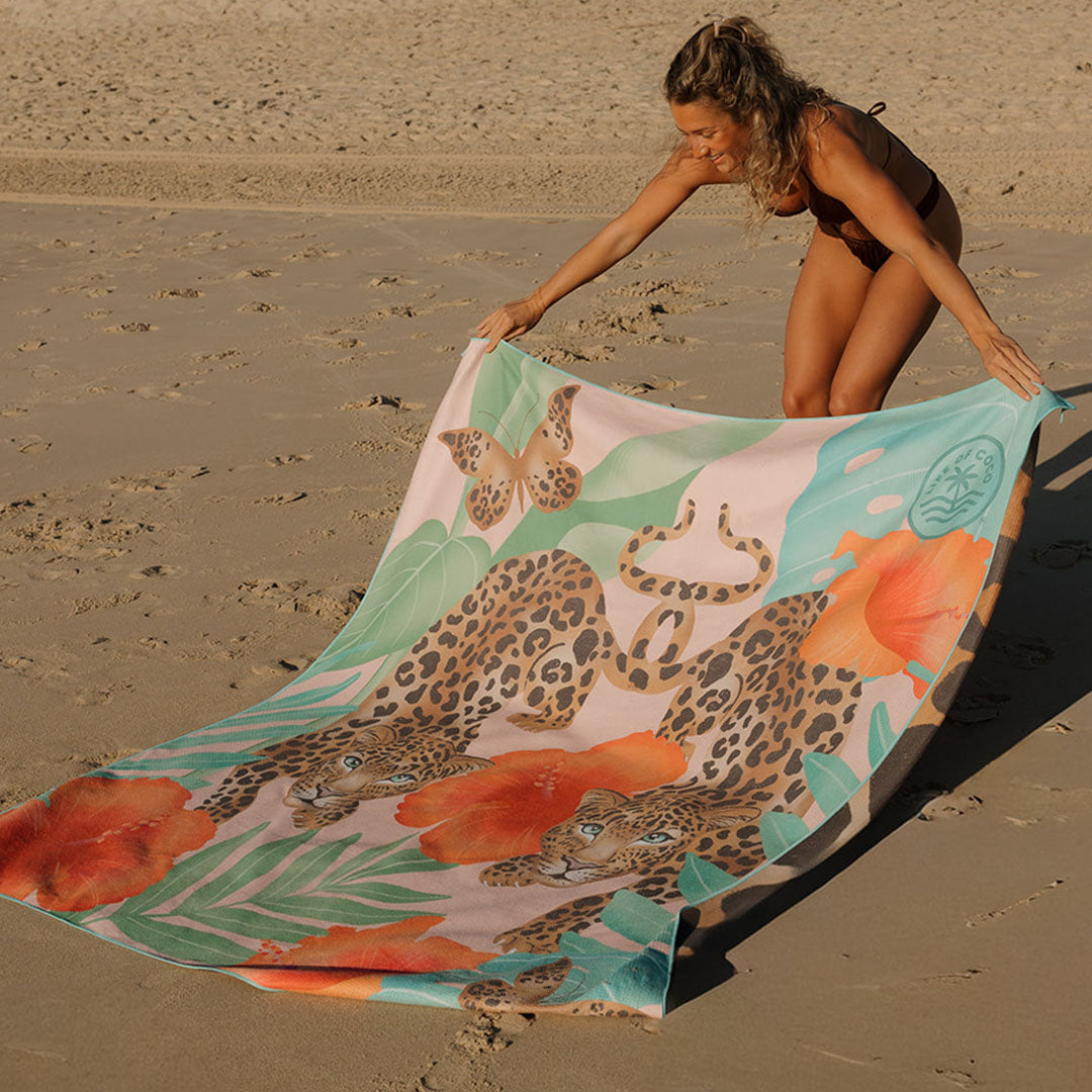 Sand Free Beach Towel | Double | White Lotus