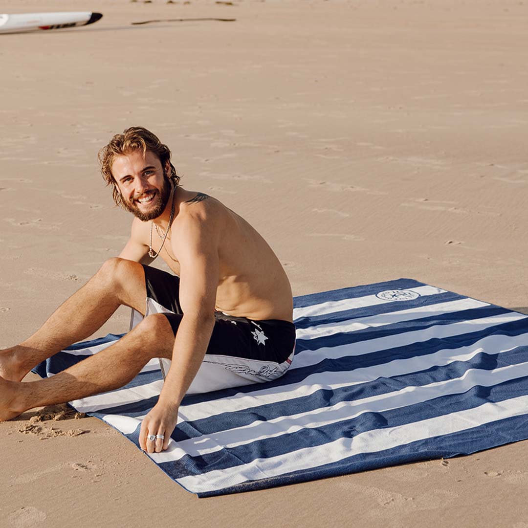 LOC Sand Free Beach Towel in Use