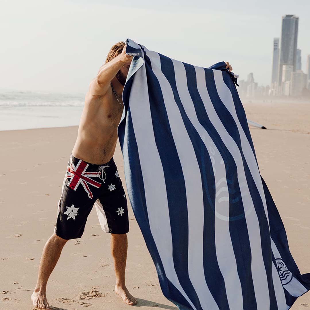 Stripes sand-free beach towel