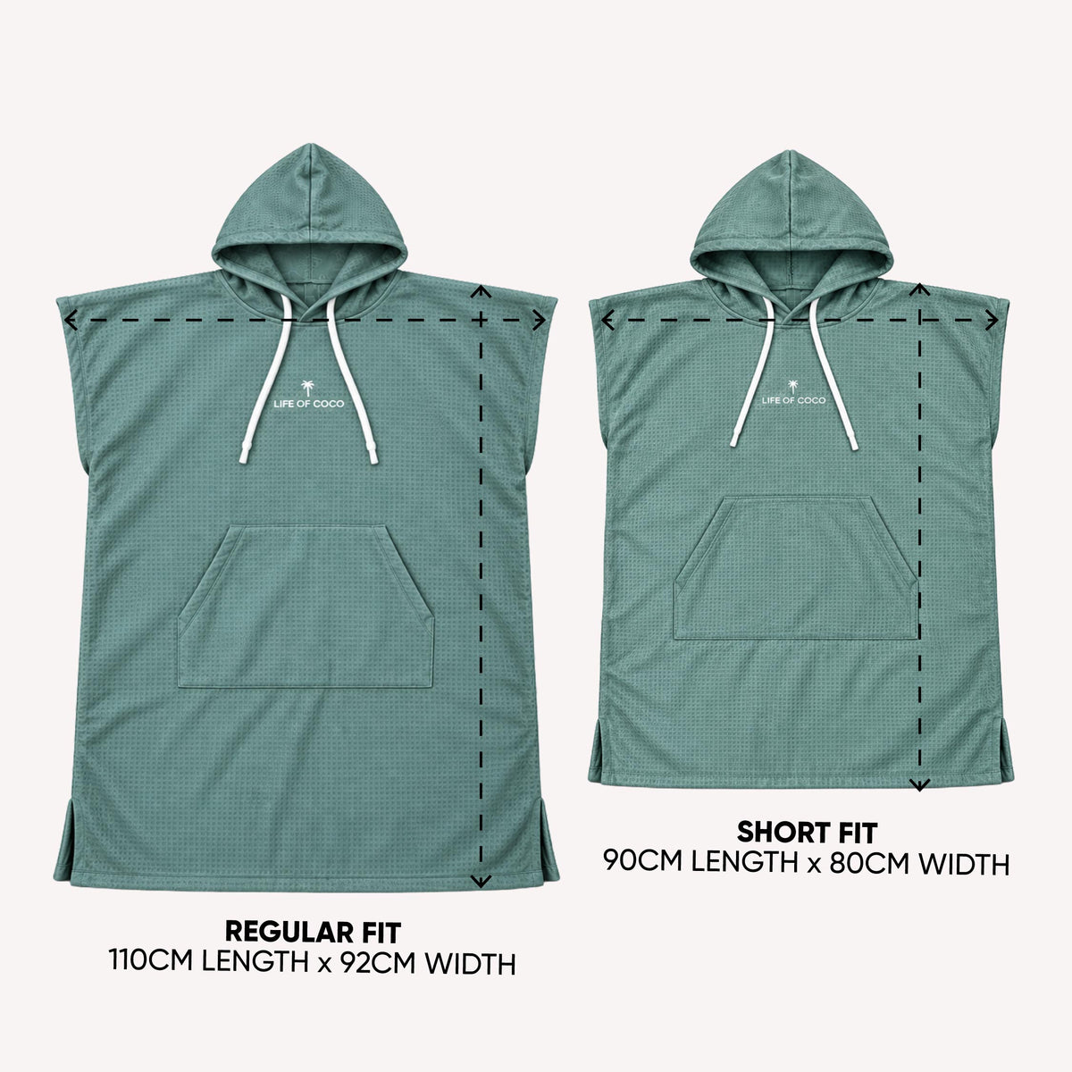 PRE ORDER Sand Free Adult Hooded Towel | Sage Green