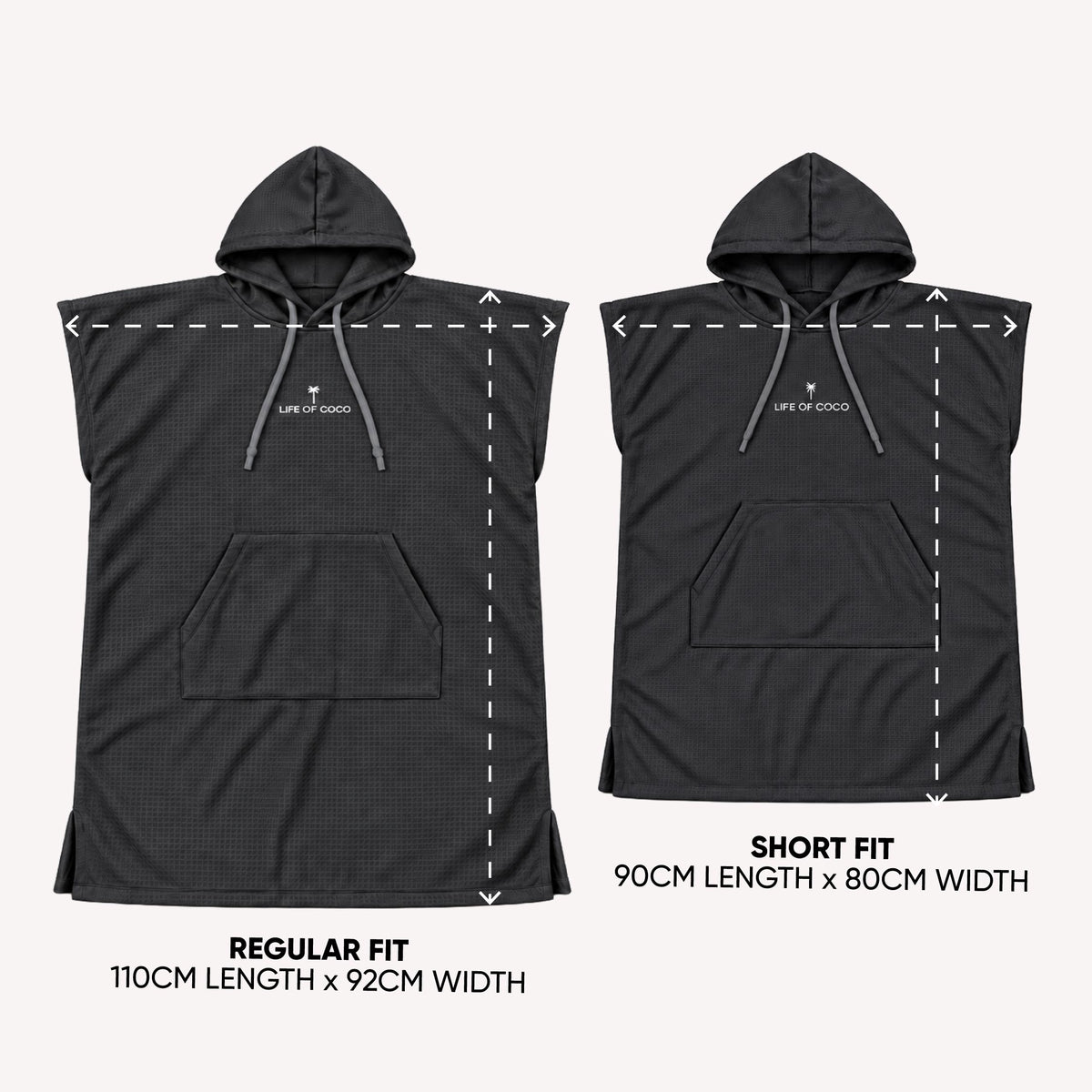 PRE ORDER Sand Free Adult Hooded Towel | Black