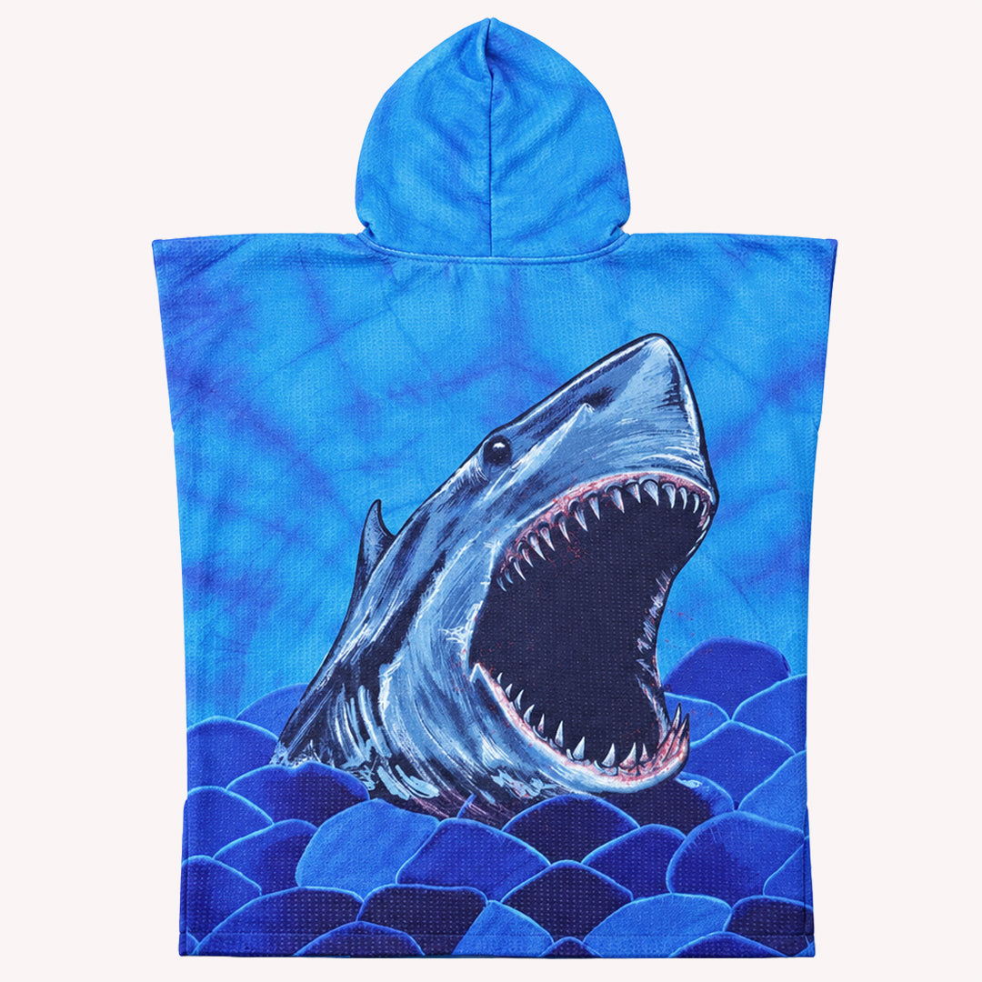 PRE ORDER Sand Free Kids Hooded Towel | Shark