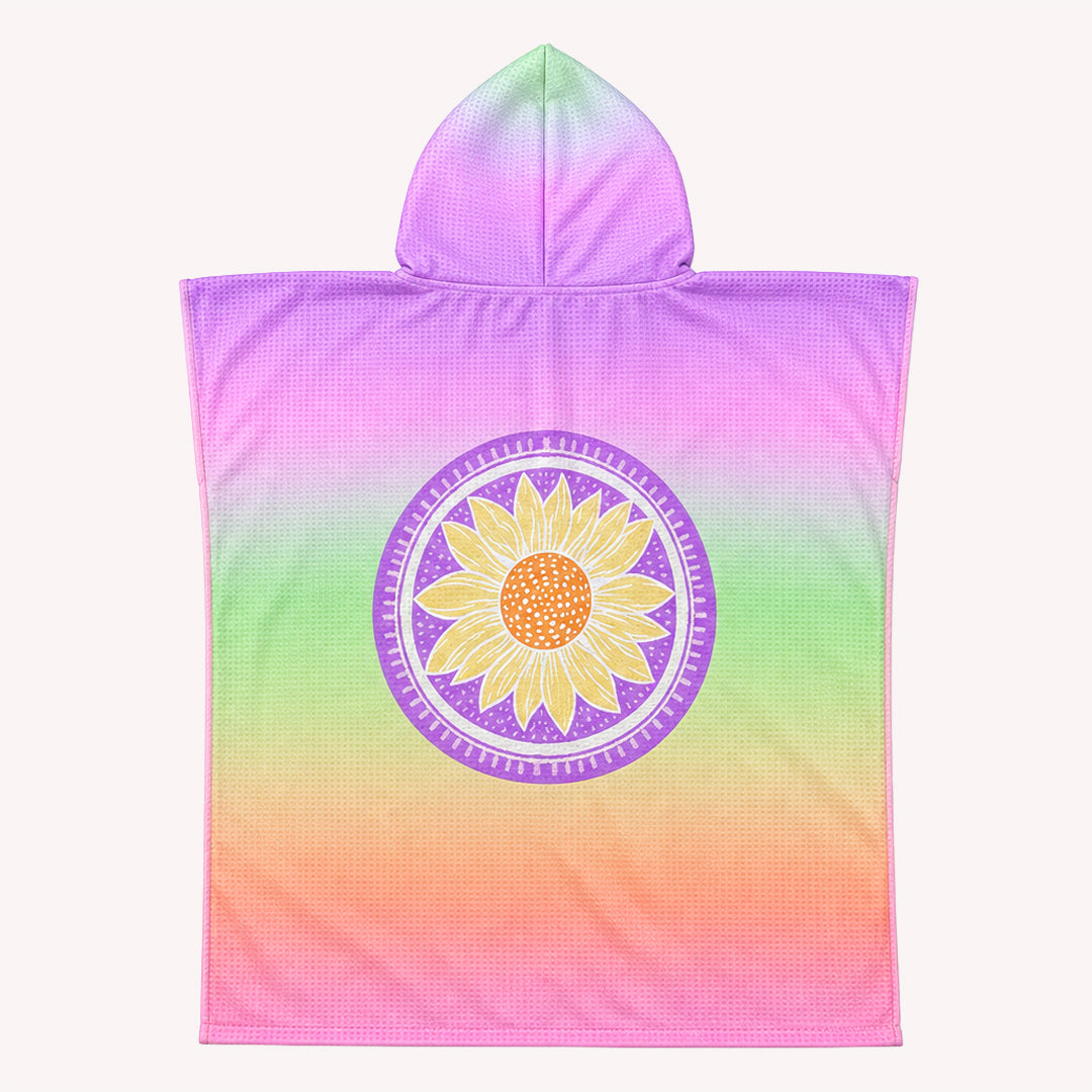 PRE ORDER Sand Free Kids Hooded Towel | Sunflower