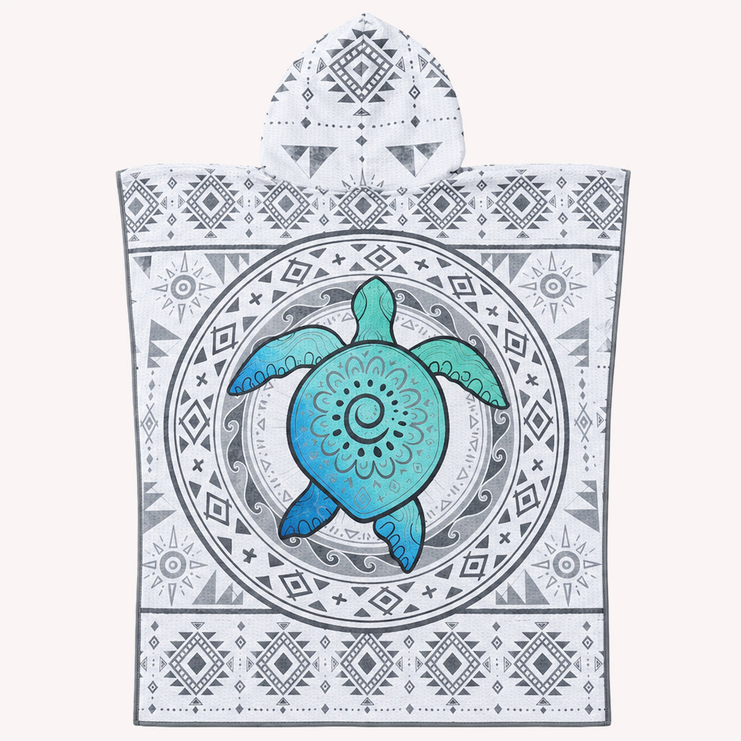 PRE ORDER Sand Free Kids Hooded Towel | Turtle