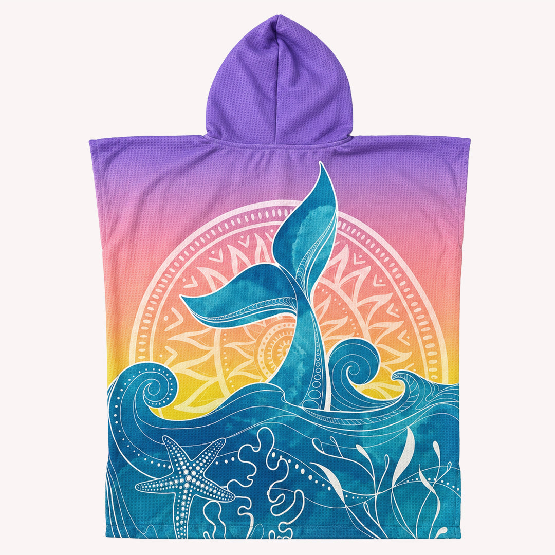 PRE ORDER Sand Free Kids Hooded Towel | Whale Tale