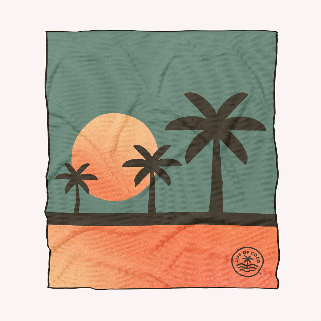 PRE-SALE: Sand Free Beach Towel | Double | Miami Sunset