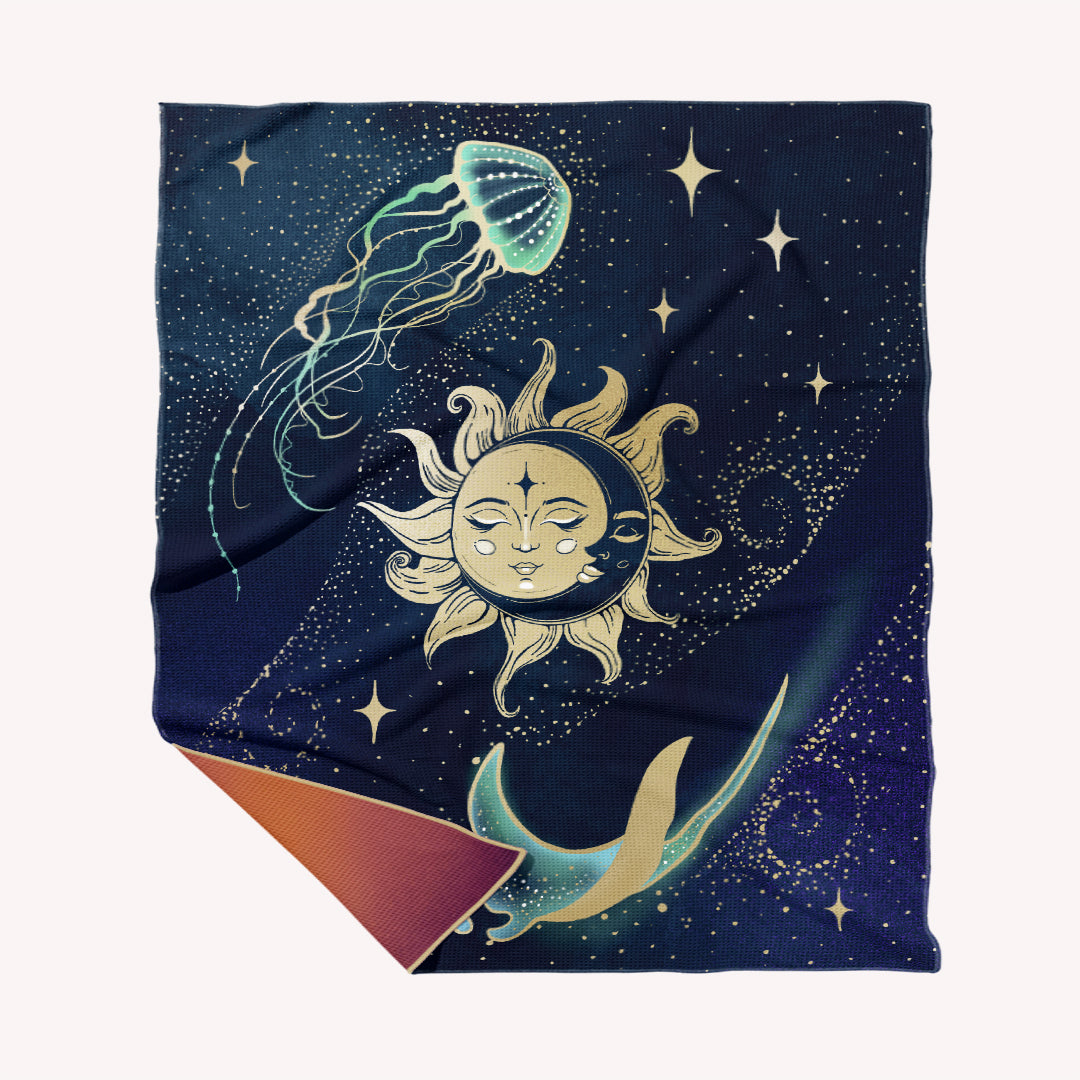 PRE ORDER Sand Free Beach Towel | Double | Sun & Moon