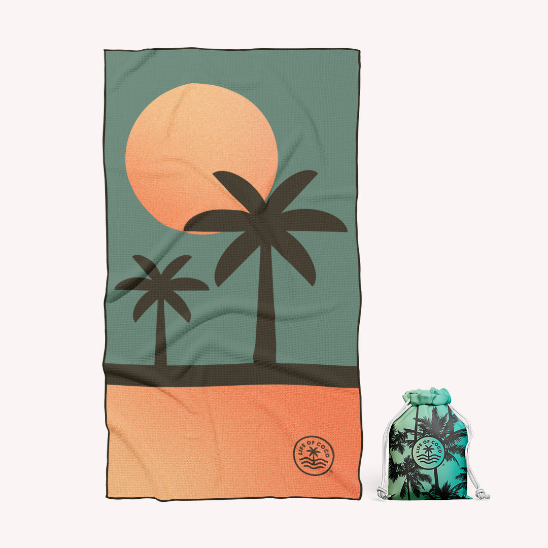 PRE-SALE: Sand Free Beach Towel | Single | Miami Sunset