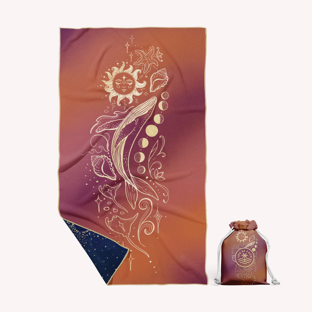 PRE ORDER Sand Free Beach Towel | Single | Sun & Moon