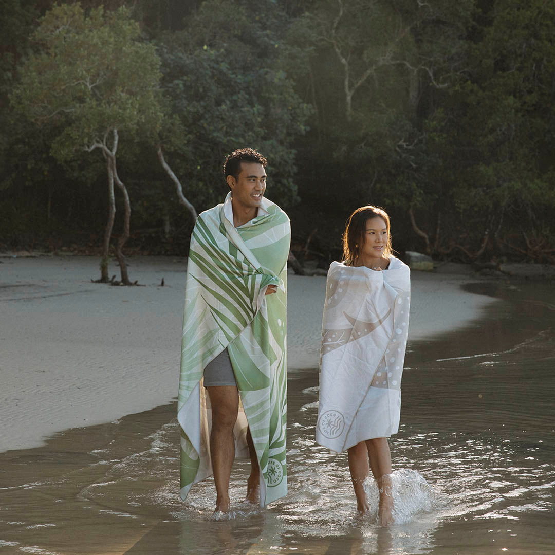 Whale shark sand-free beach towel ningaloo