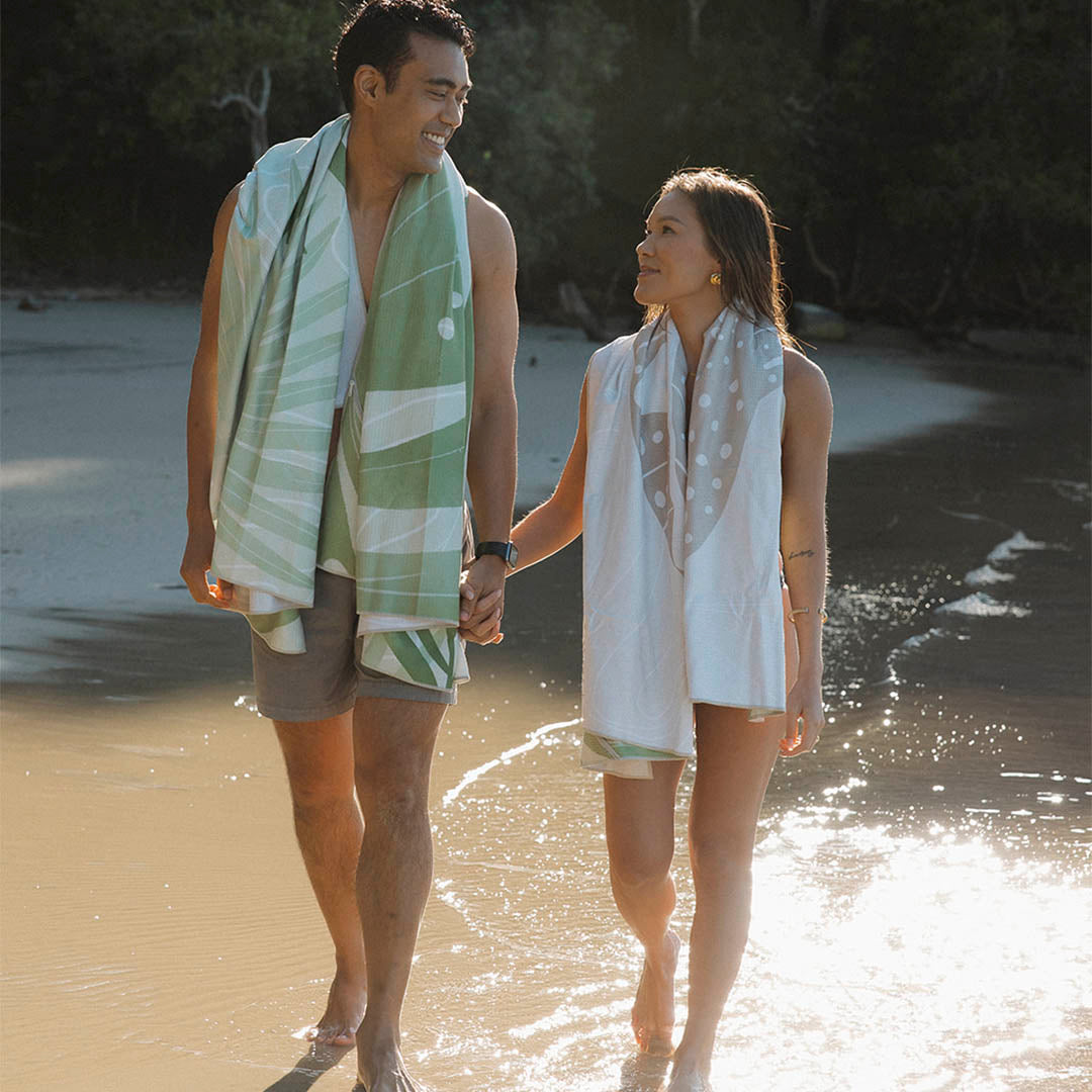 Sand Free beach towel with ningaloo design