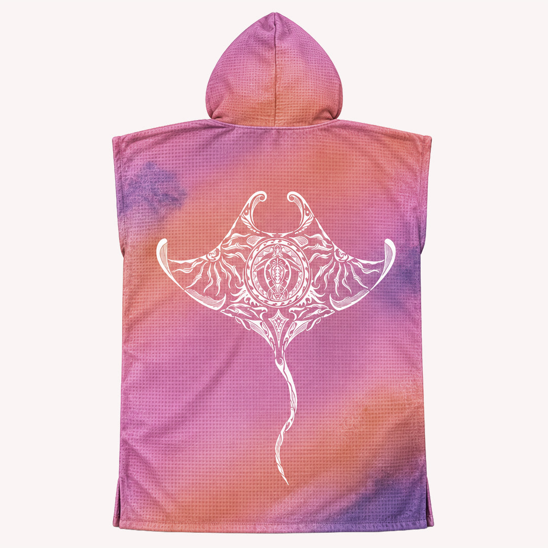 PRE ORDER Sand Free Teen Hooded Towel | Manta Sunset