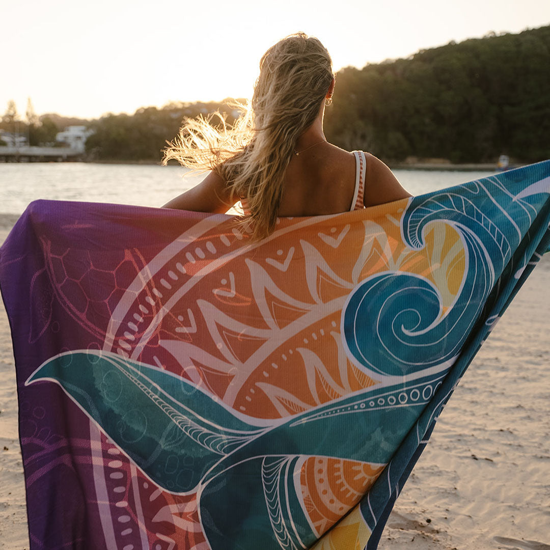 Under the sea sand free beach towel