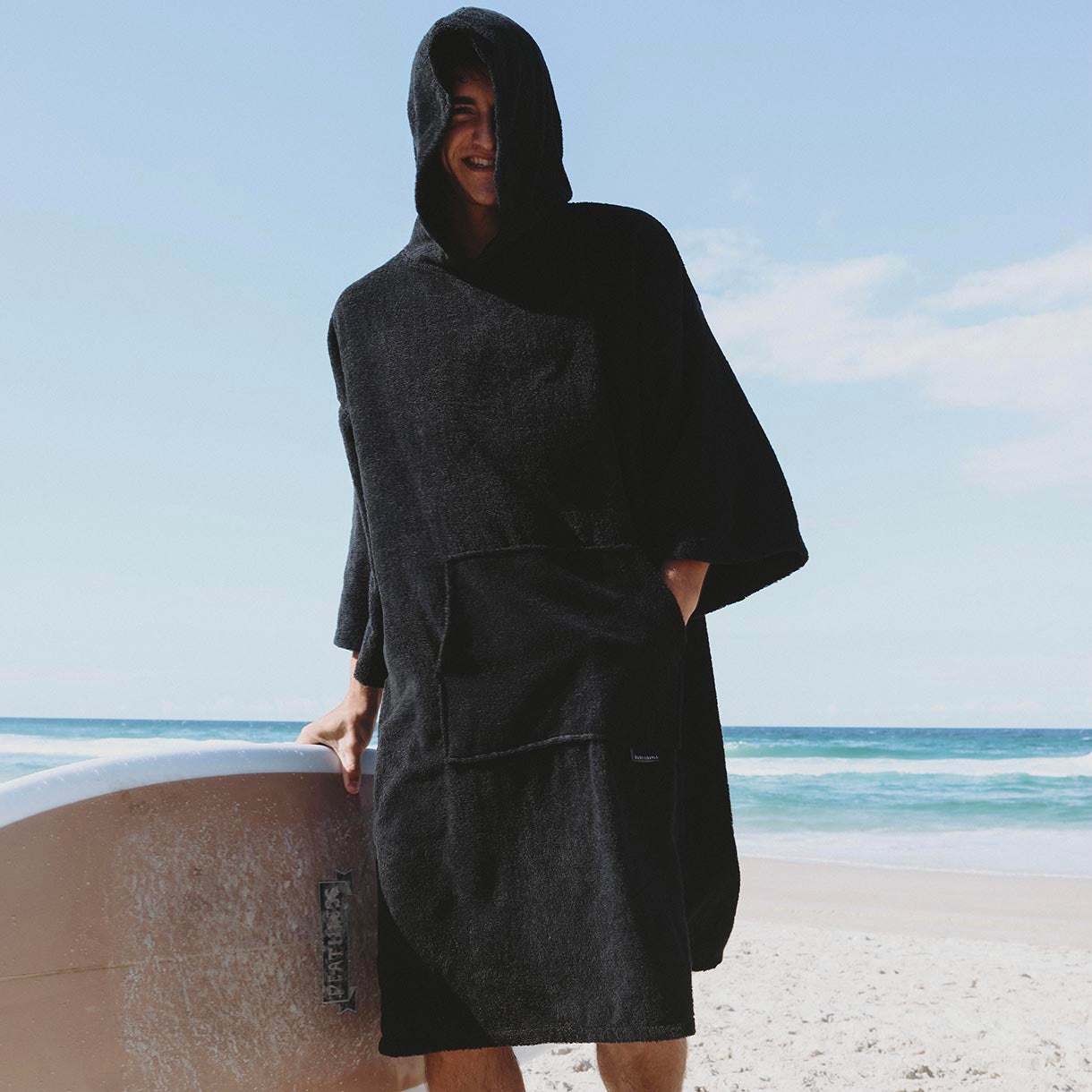 Beach Robe Towel Hoodie Womens Hooded Towel Poncho Long Sleeve