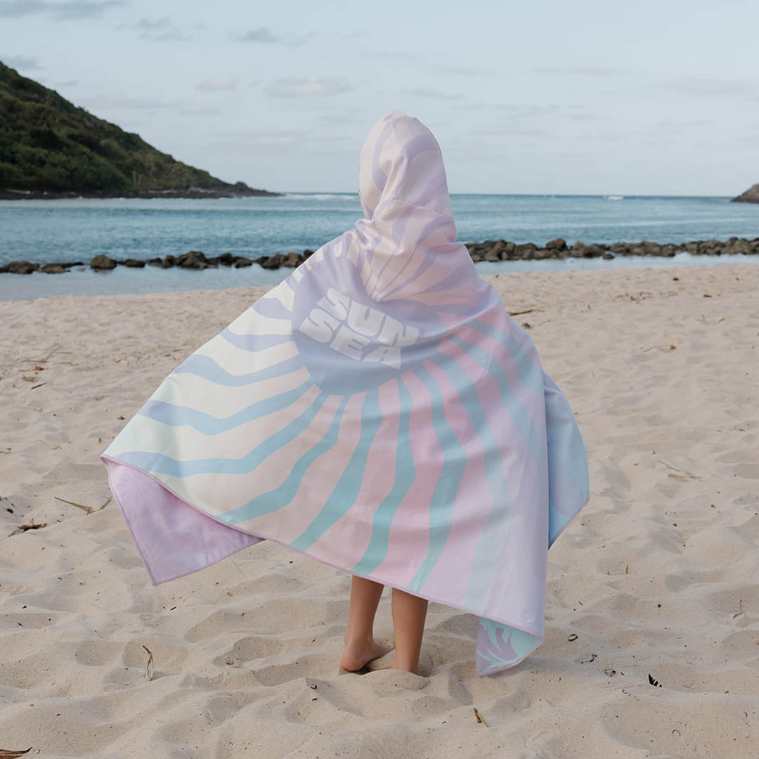 Sand Free Kids Hooded Beach Towel | Malibu