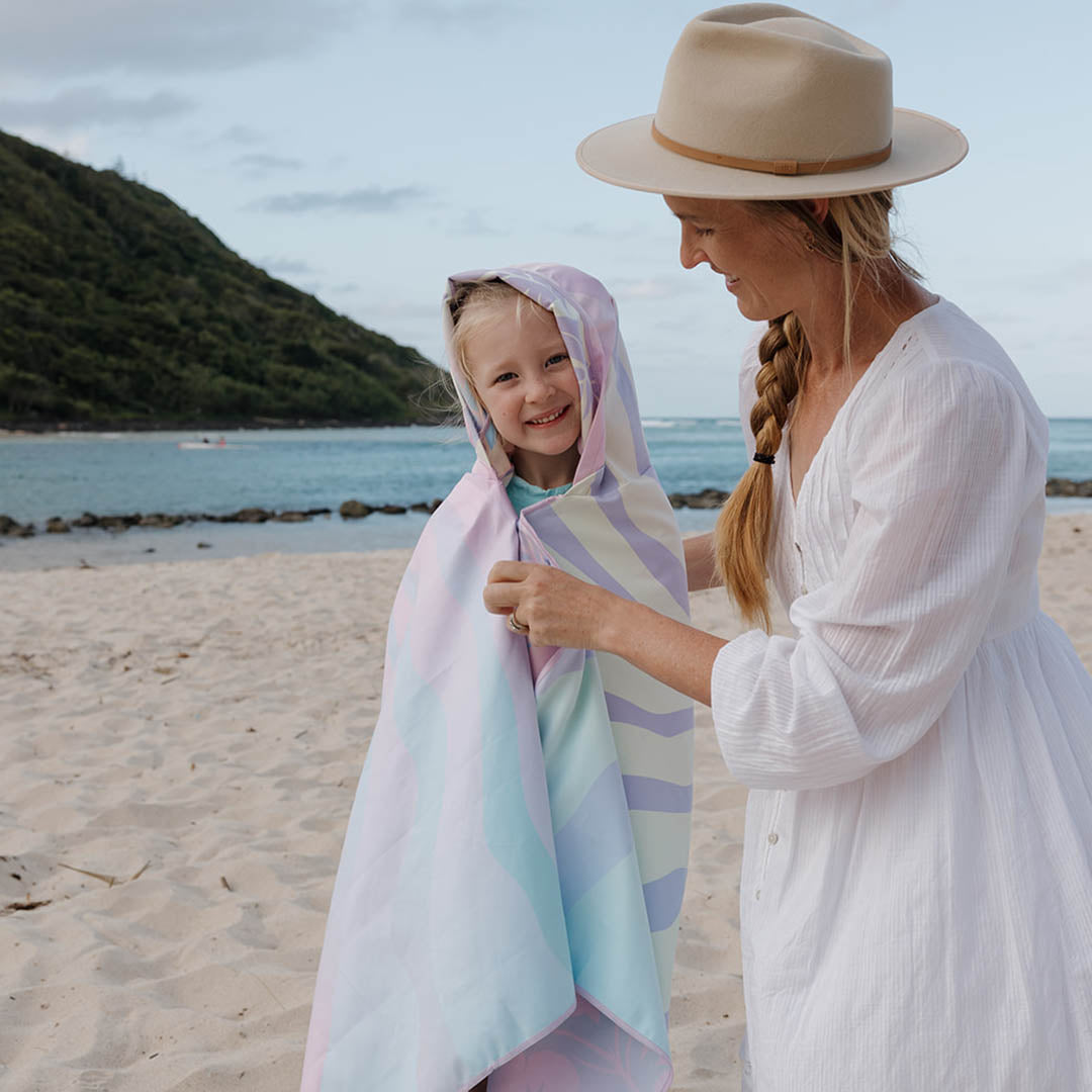 Sand Free Kids Hooded Beach Towel | Malibu