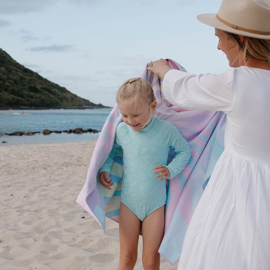 Sand Free Kids Hooded Beach Towel | Malibu